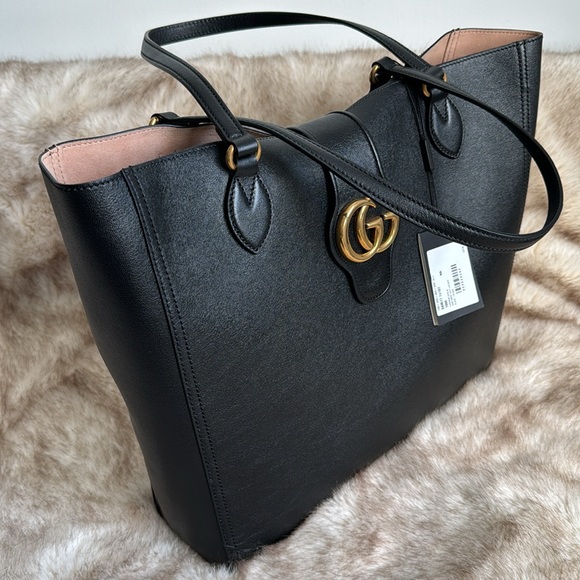 GUCCI
Medium Tote with Double G in Black Leather - Picture 3 of 10